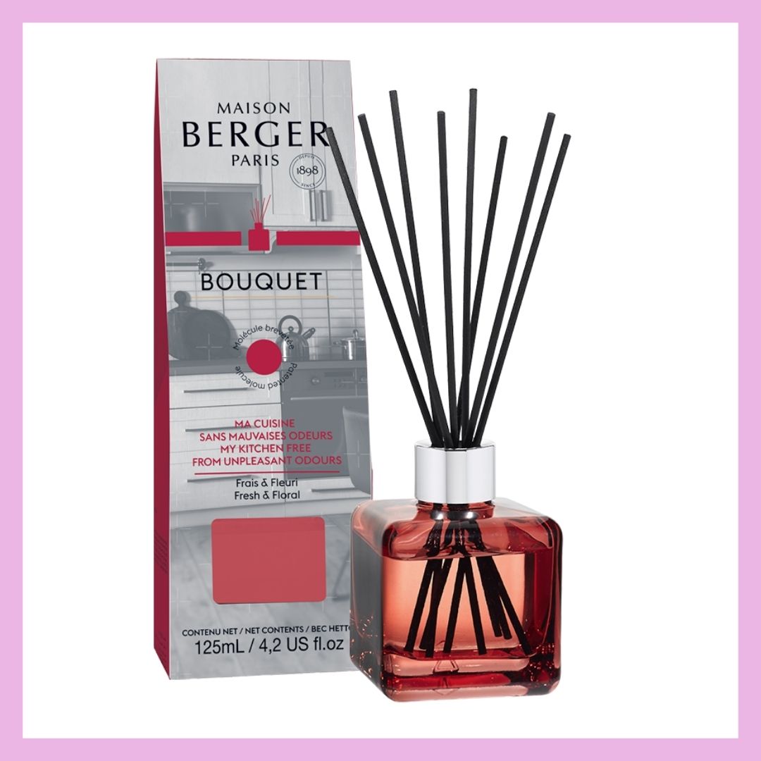 Maison Berger Bouquet Cube Anti-odori con bastoncini 125 ml - CUCINA | Charme Parfumerie de Luxe Molfetta Maison Berger Bouquet Cube Anti-odori con bastoncini 125 ml - CUCINA